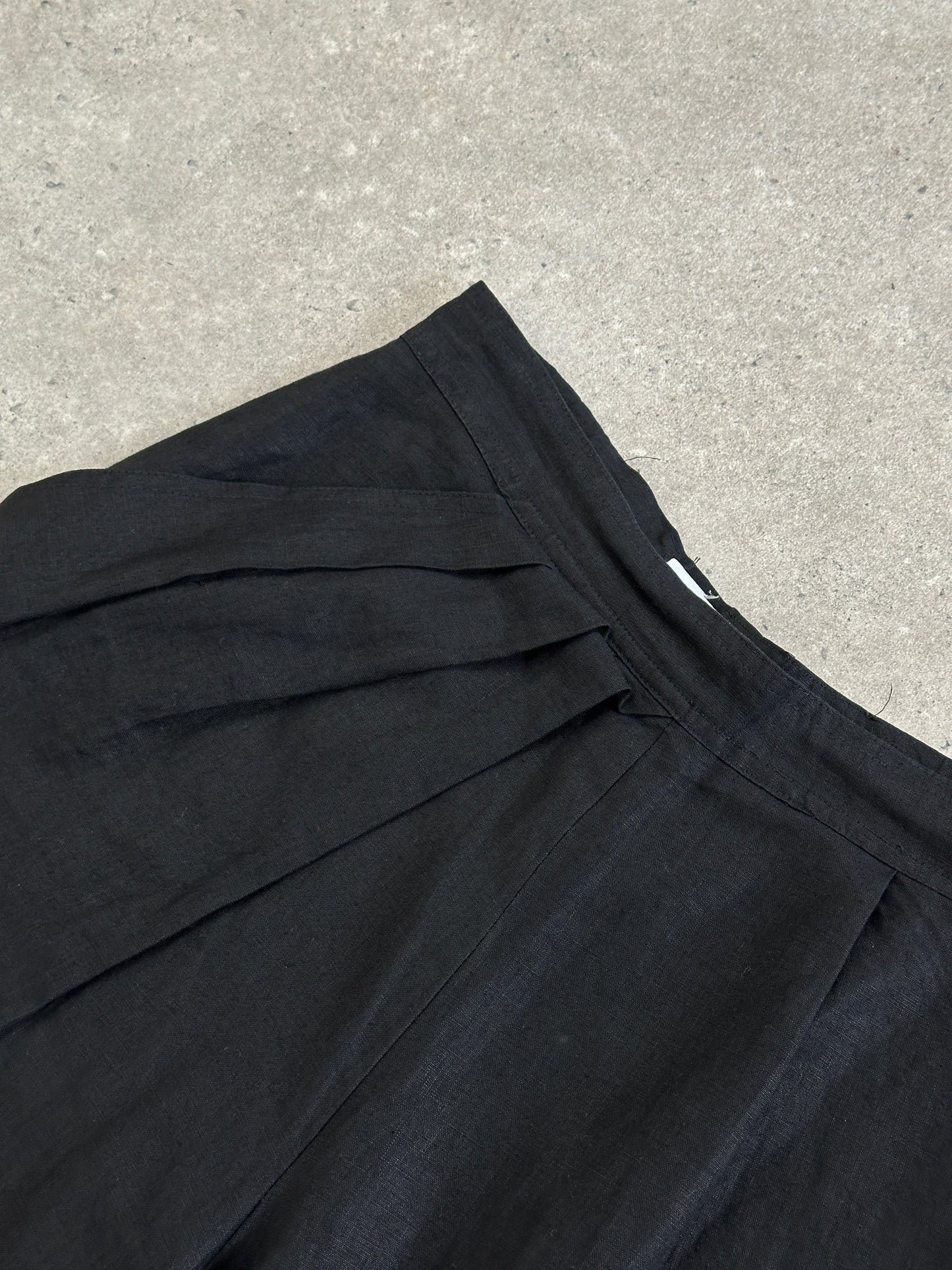 Max Mara Pure Linen Tapered Leg High Waisted Trousers - W28