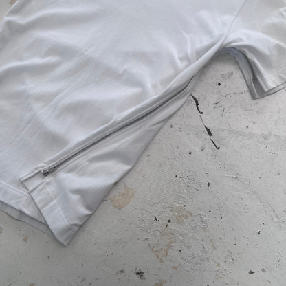 comme des garçons shirt zip tee | White, White