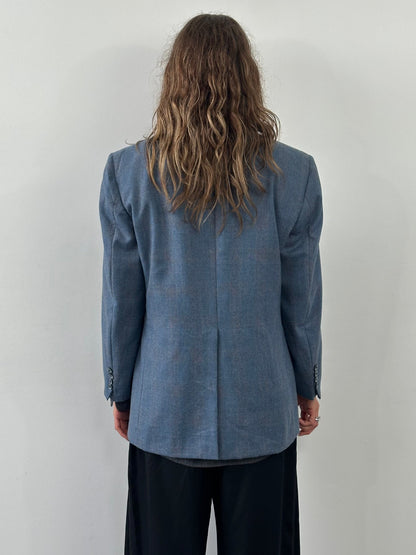 Christian Dior Paris 1980s Pure Wool Check Blazer - 40R/L