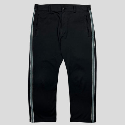 Yohji Yamamoto SS02 Y’s for Men Striped Seam Poly Trousers - 3 (M/L) | Default Title, Multicoloured