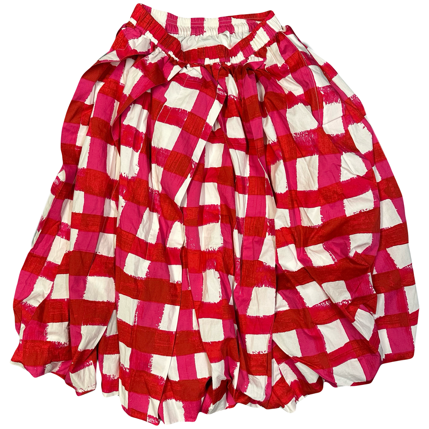 Uniqlo X Marni Checkered Skirt In Red ( S )