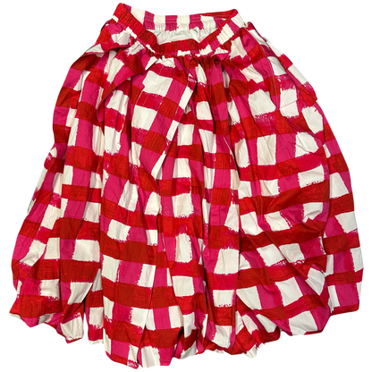 Uniqlo X Marni Checkered Skirt In Red ( S )