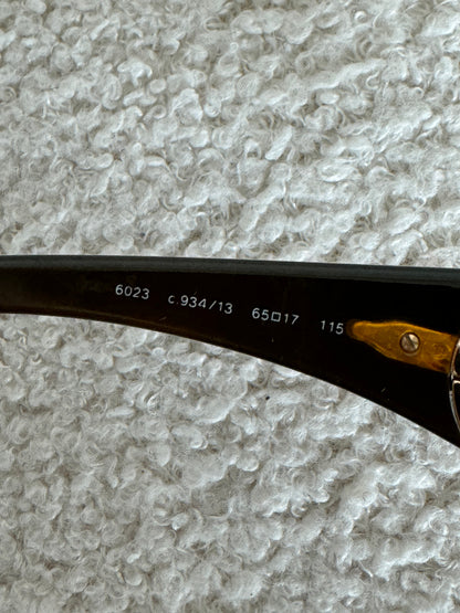 2000s Chanel Oversized Shield Sunglasses | O/S, Brown