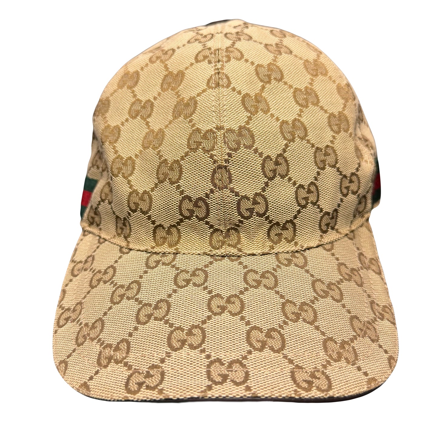 Gucci Monogram Cap In Tan (XL) | O/S, Tan