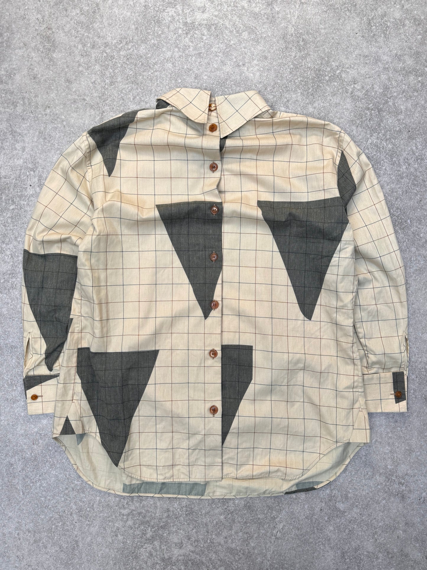 Vivienne Westwood Red Label Plaid Reverse Button Down Shirt