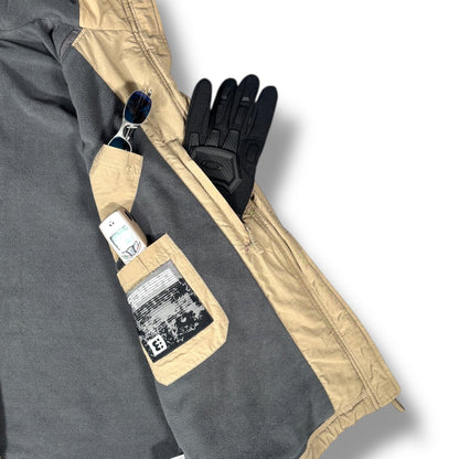 Bench 00’s Dual Shoulder Zip Fleece Lined XL | Large, Beige