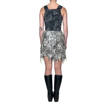 Handmade Avant Garde felt skirt