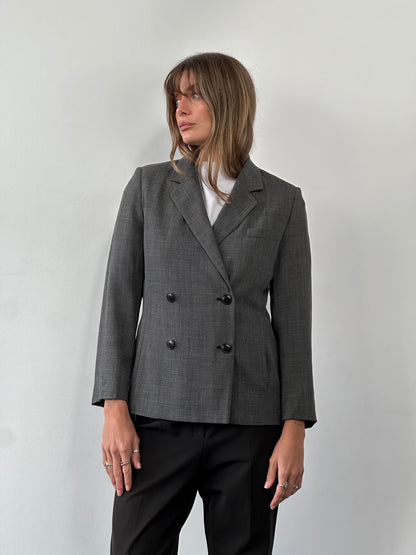 Max Mara Wool Double Breasted Blazer - S