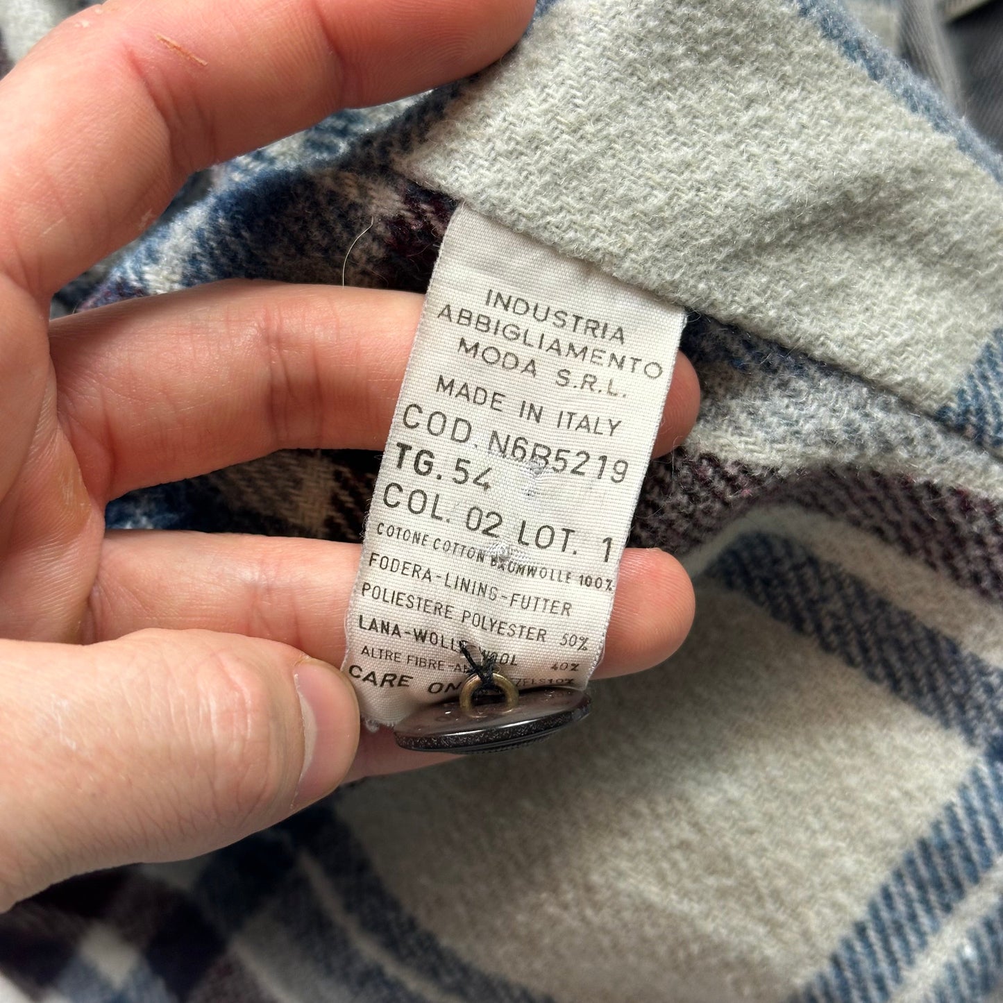 Armani Jeans 1991 Blanket Lined Heavy Cotton Work Jacket - L/XL | Default Title, Gold