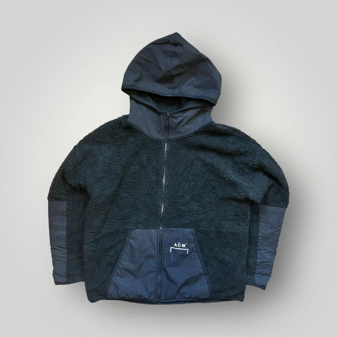 A Cold Wall Deep Pile Zip Up Hooded Fleece L/XL