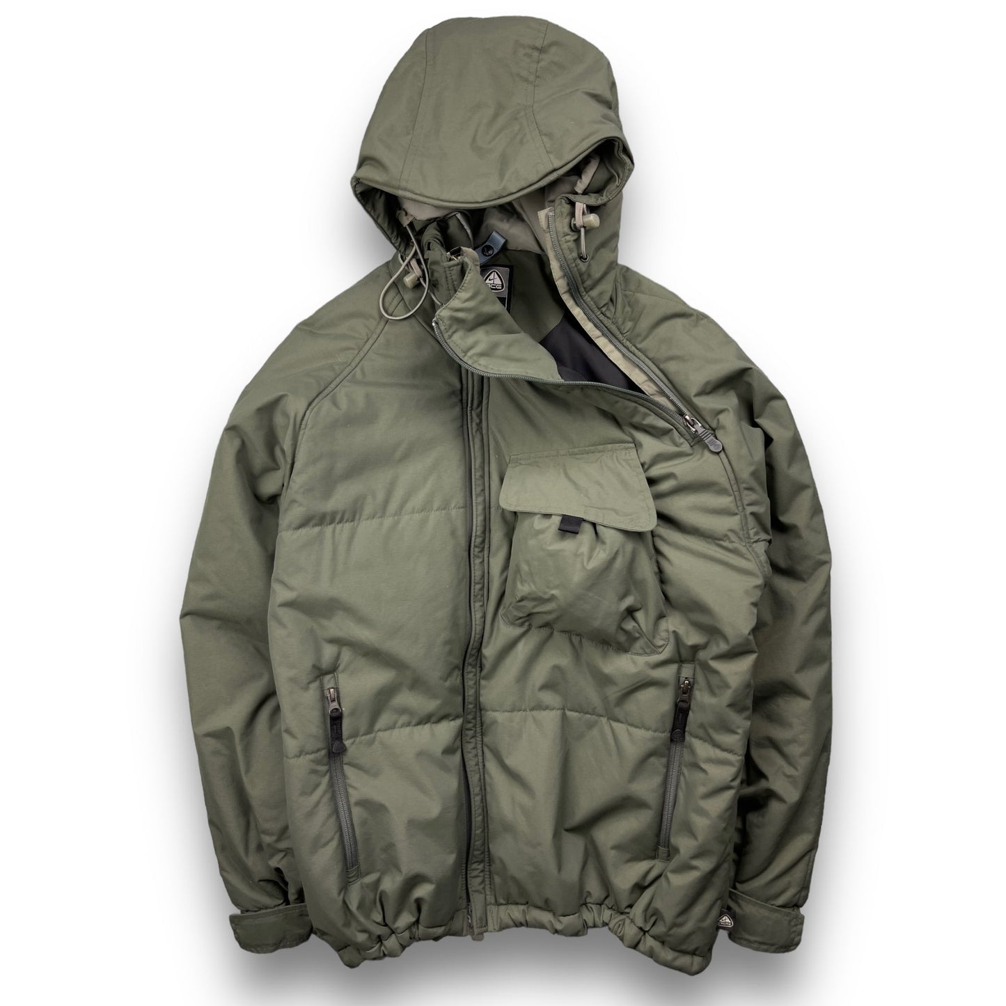 Nike ACG Padded Asymmetric Zip Jacket (L) | Default Title, Green