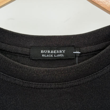 2000s burberry black label ministry of sound graphic tee | O/S, Black