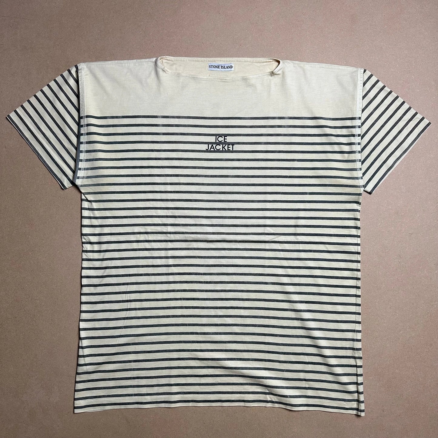 S/S 1988 Charcoal Striped Heat Reactive ICE JACKET T-shirt