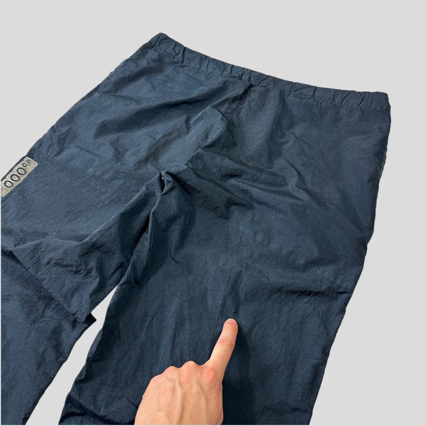 CP Company 2000 Navy Millenium Nylon Technical Trousers - 34 | Default Title, Navy