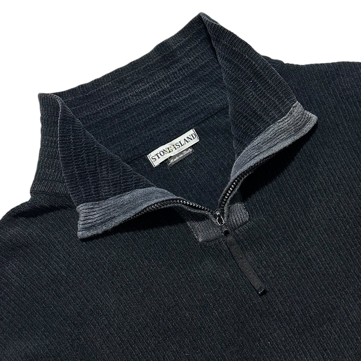 Stone Island 1/4 Zip Pullover Knit Jumper from 2000