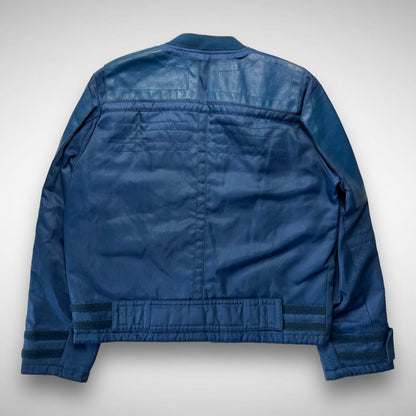 Diesel Leather Panel Nylon Bomber Jacket (1990s)