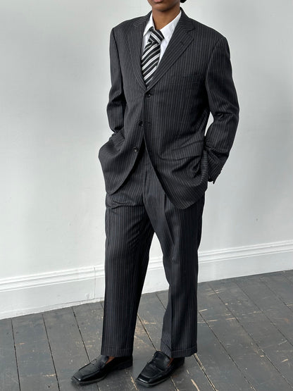 Loro Piana x Visaruno 2000s Pure Wool Stripe Suit - 40R/W32
