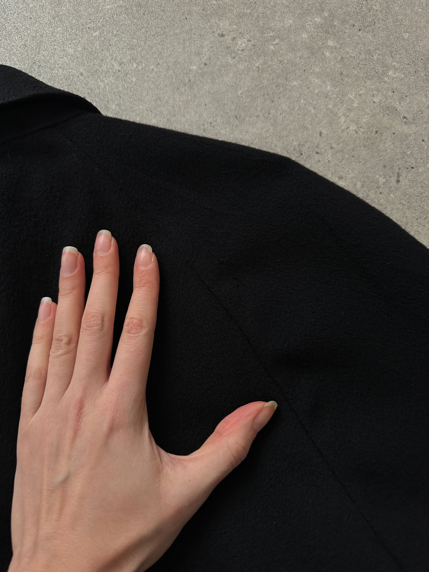 Givenchy 1990s Pure Wool Concealed Placket Coat - XL