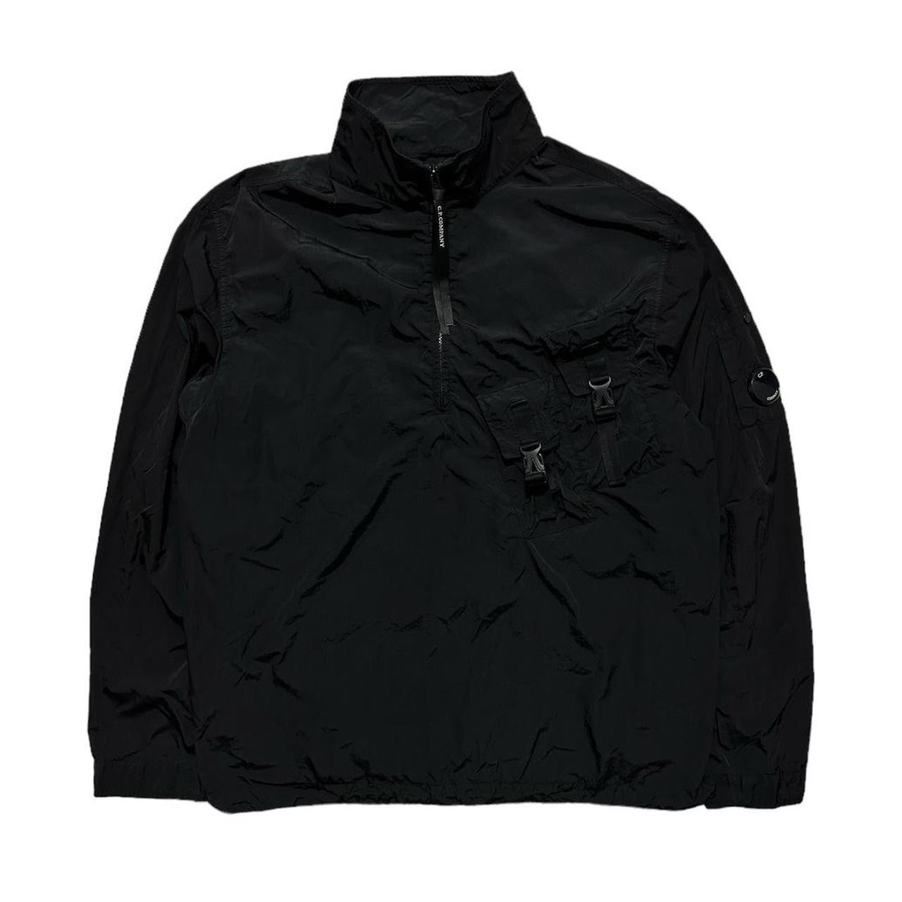 CP Company Black Nylon Zip Down Pullover