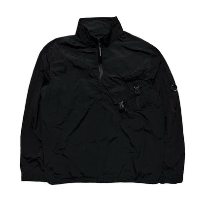 CP Company Black Nylon Zip Down Pullover