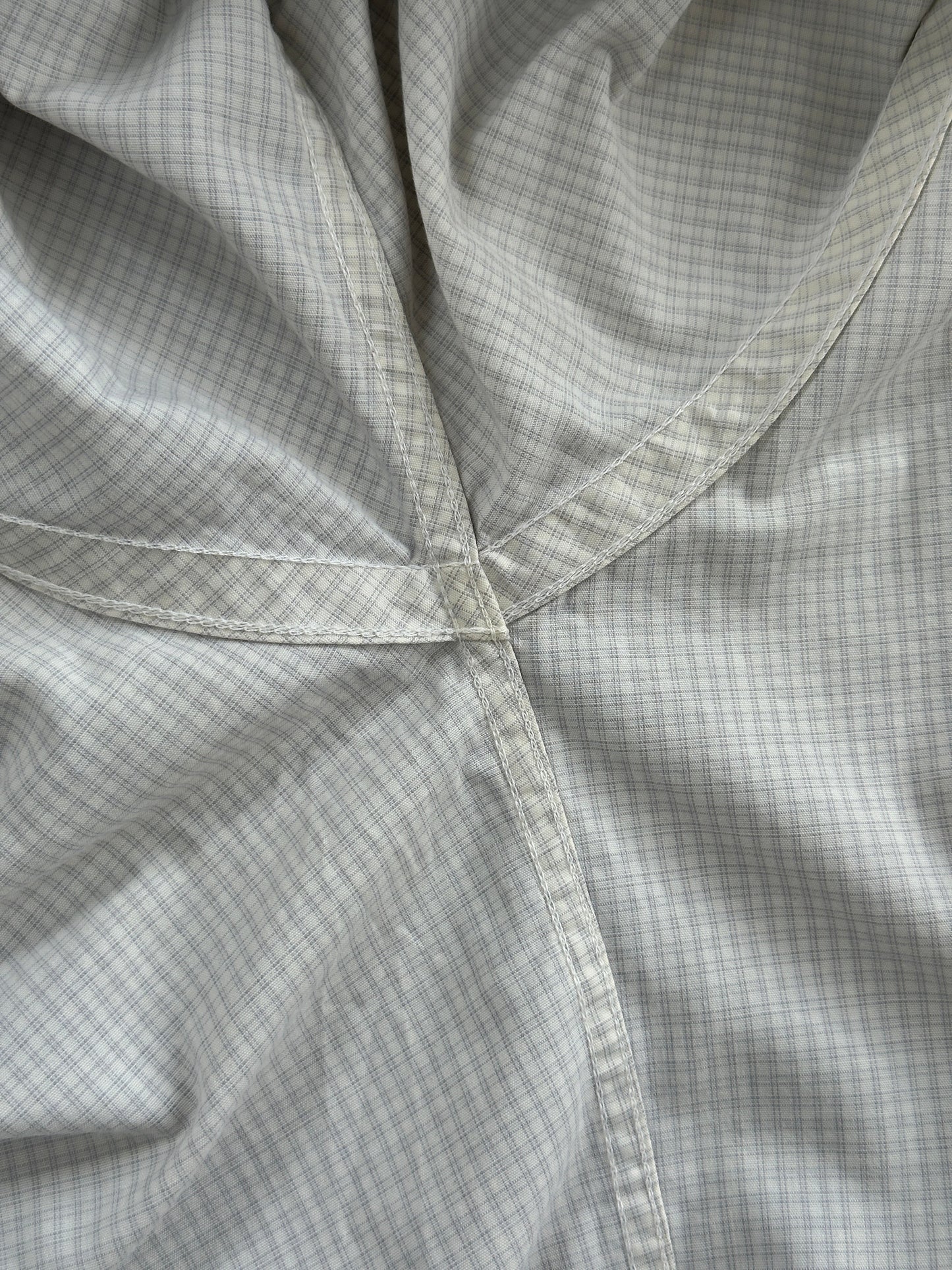 Yves Saint Laurent Pour Homme Cotton Check Short Sleeve Logo Shirt - L