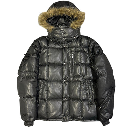 Takeo Kikuchi Puffer Jacket With Fur Hood In Black ( XL )