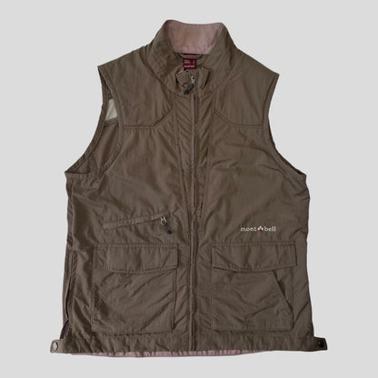 Montbell 00’s Mesh Panelled Utility Vest - S | Taupe
