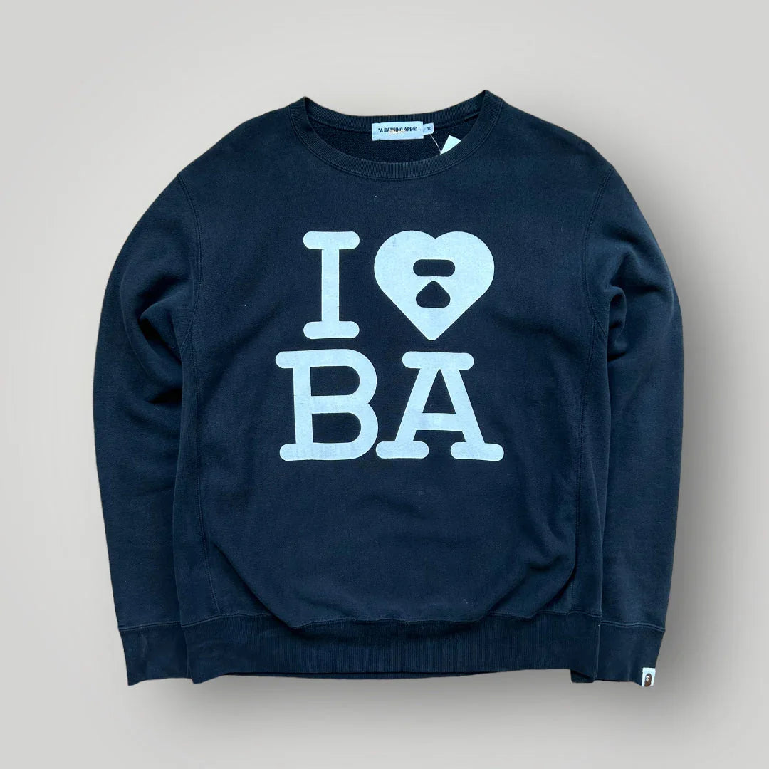 Bape ‘I love Bape’ 2008 Sweatshirt M