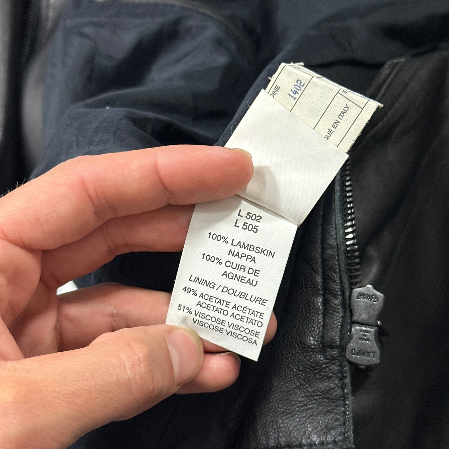 Armani Collezioni 90’s Nappa Leather Lined Chore Jacket - M/L | Default Title, Black