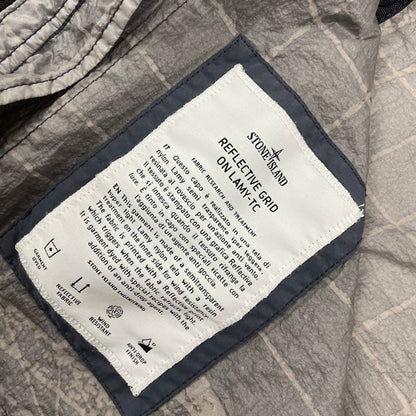 Stone Island Reflective Grid on Lamy-TC Jacket, Size Medium | O/S, Grey