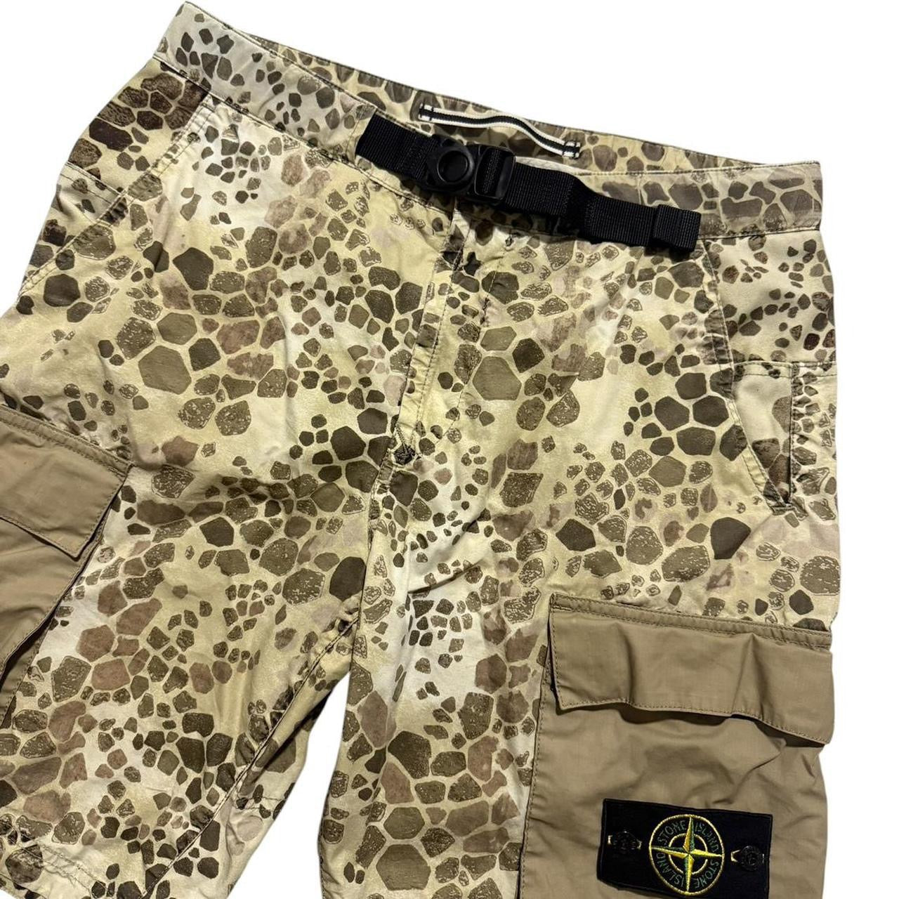 Stone Island Crocodile Camo Shorts