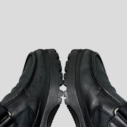 Prada 00’s Leather Low Combat Strap Boots - UK8/8.5 | O/S, Black