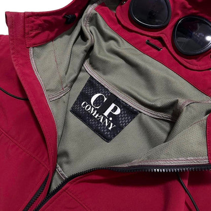 CP Company Red Soft Shell Goggle Jacket