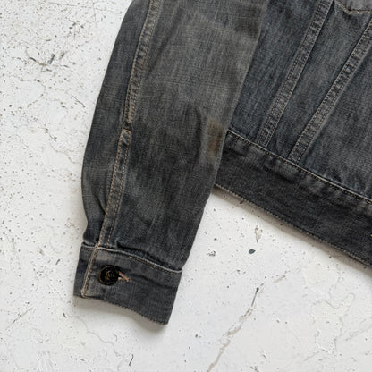 2000s gucci by tom ford denim jacket | O/S, Red