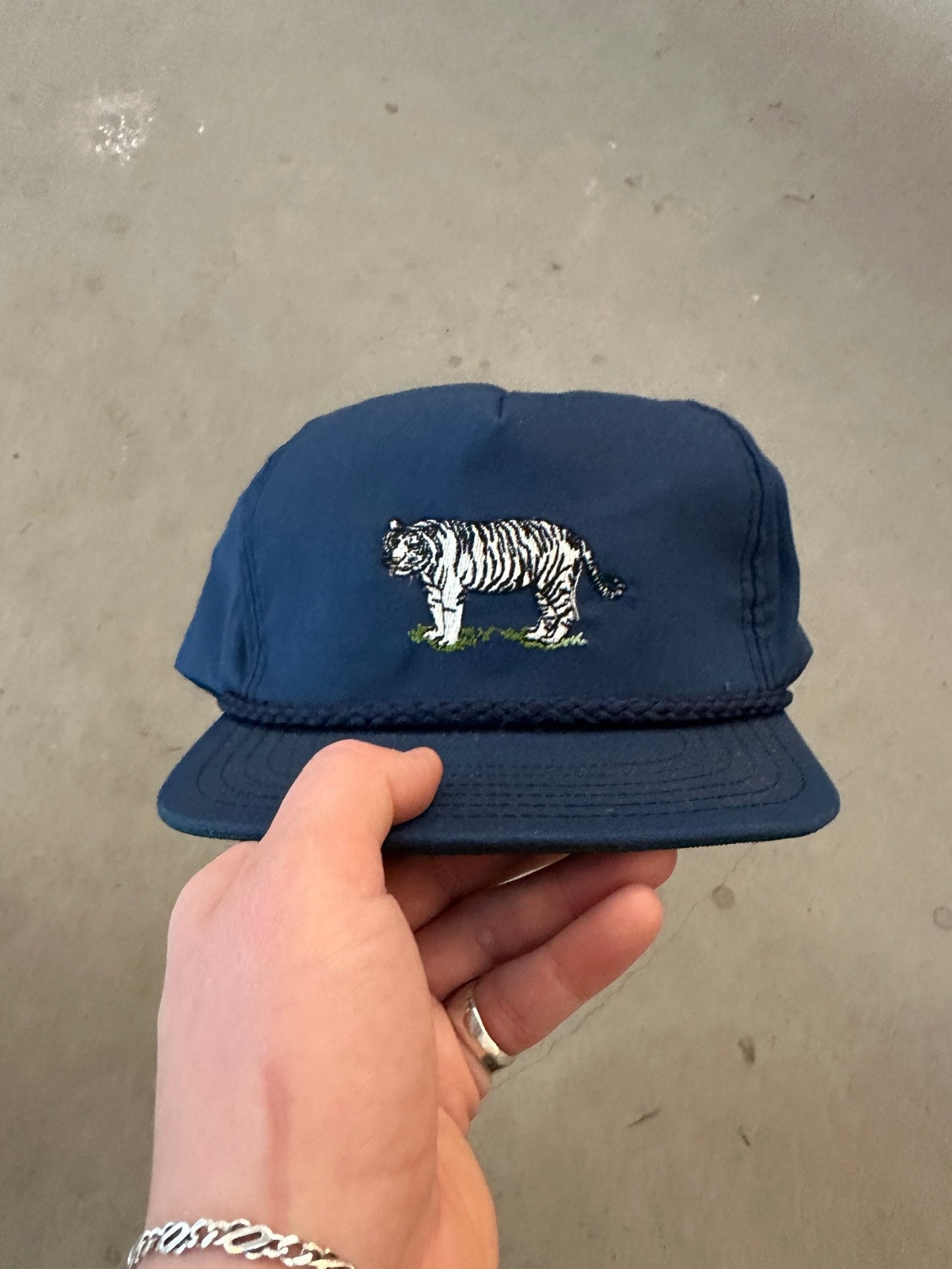1990's White Tiger Cap | O/S, White