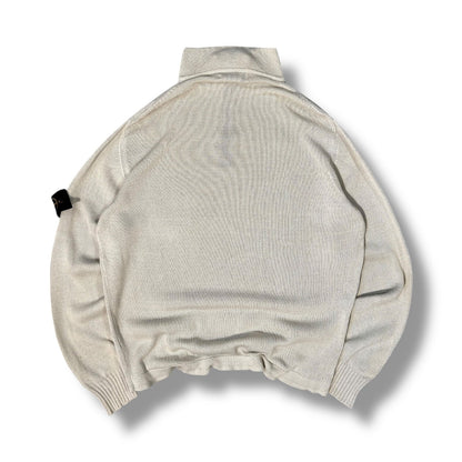 Stone Island 00’s Quarter Zip Lightweight Knit L | Large, Red