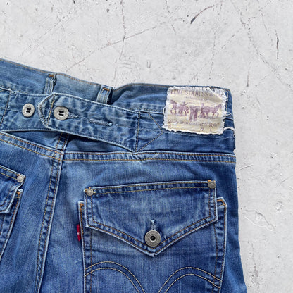 vintage 503 levis buckle back jean shorts | Blue, Blue
