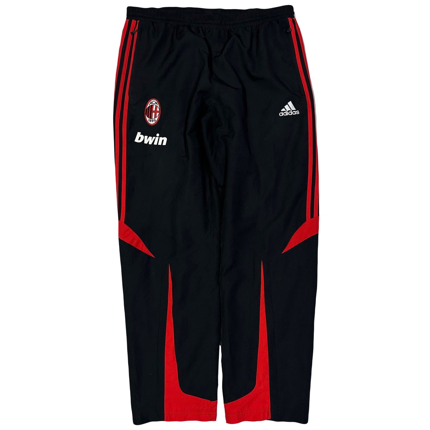 Adidas AC Milan 2008/09 Tracksuit Bottoms In Black ( L )