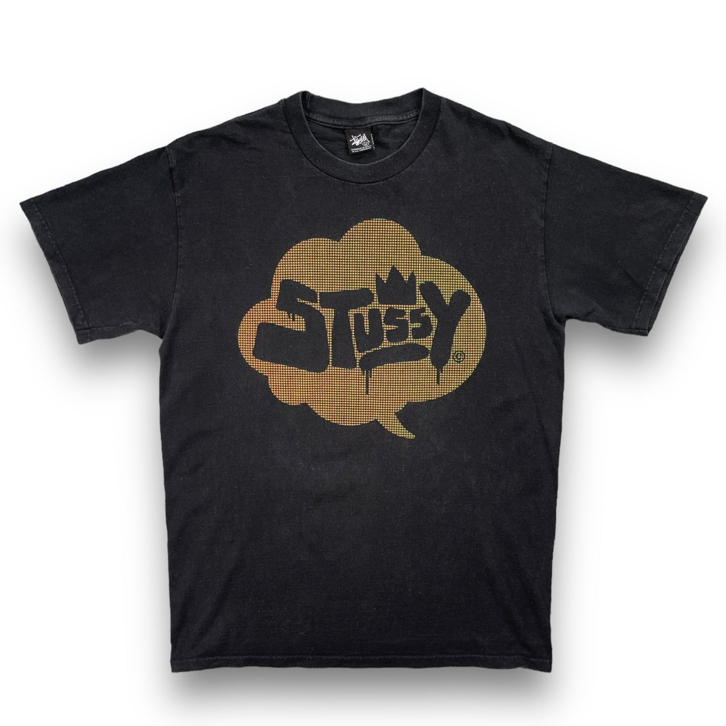 2000's Stussy Textured Graphic T-Shirt (M) | Default Title, Multicoloured