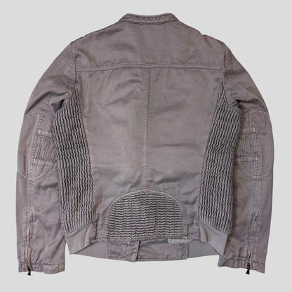 Puma x Neil Barrett 96 Hours Dusty Purple Cotton Moto Jacket - S/M