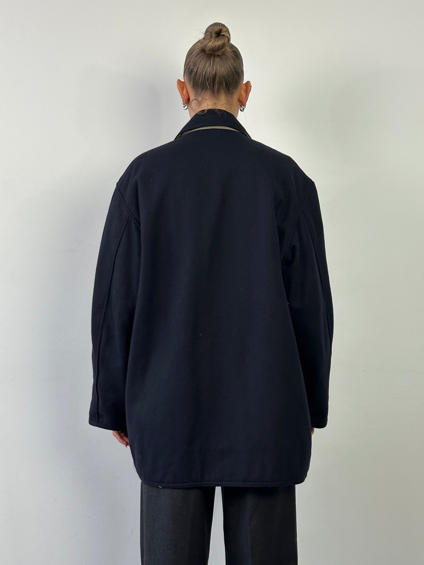 Italian Vintage Brushed Wool Reversible Jacket - XL