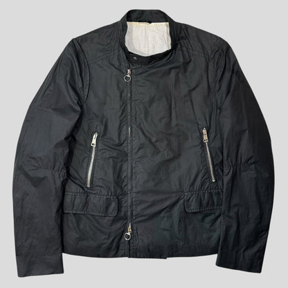 Gucci 2009 Grey Asymetrical Co-poly Biker Jacket - IT50 (M) | Default Title, Multicoloured