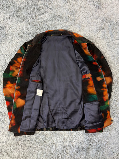 Paul Smith SS22 Lenticular Ink Print Corduroy Blouson Jacket - L | O/S, Multicoloured