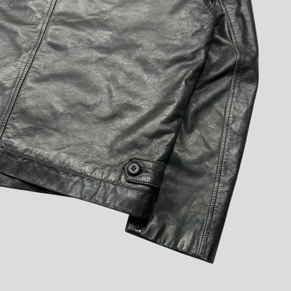 Iceberg 90’s Wool Lined Leather Harrington Work Jacket - L