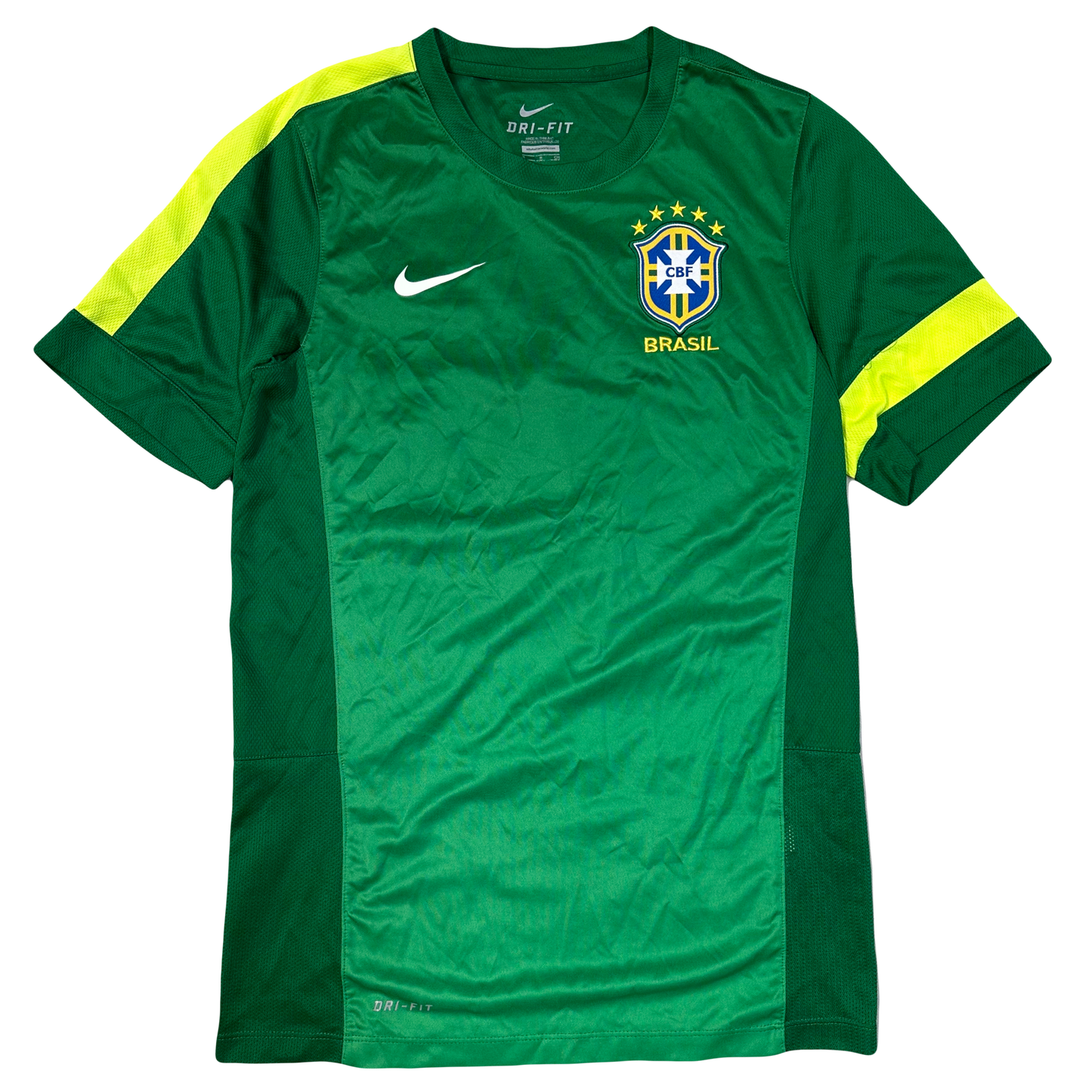 Nike 2013/14 Brazil Training Shirt In Green ( S )