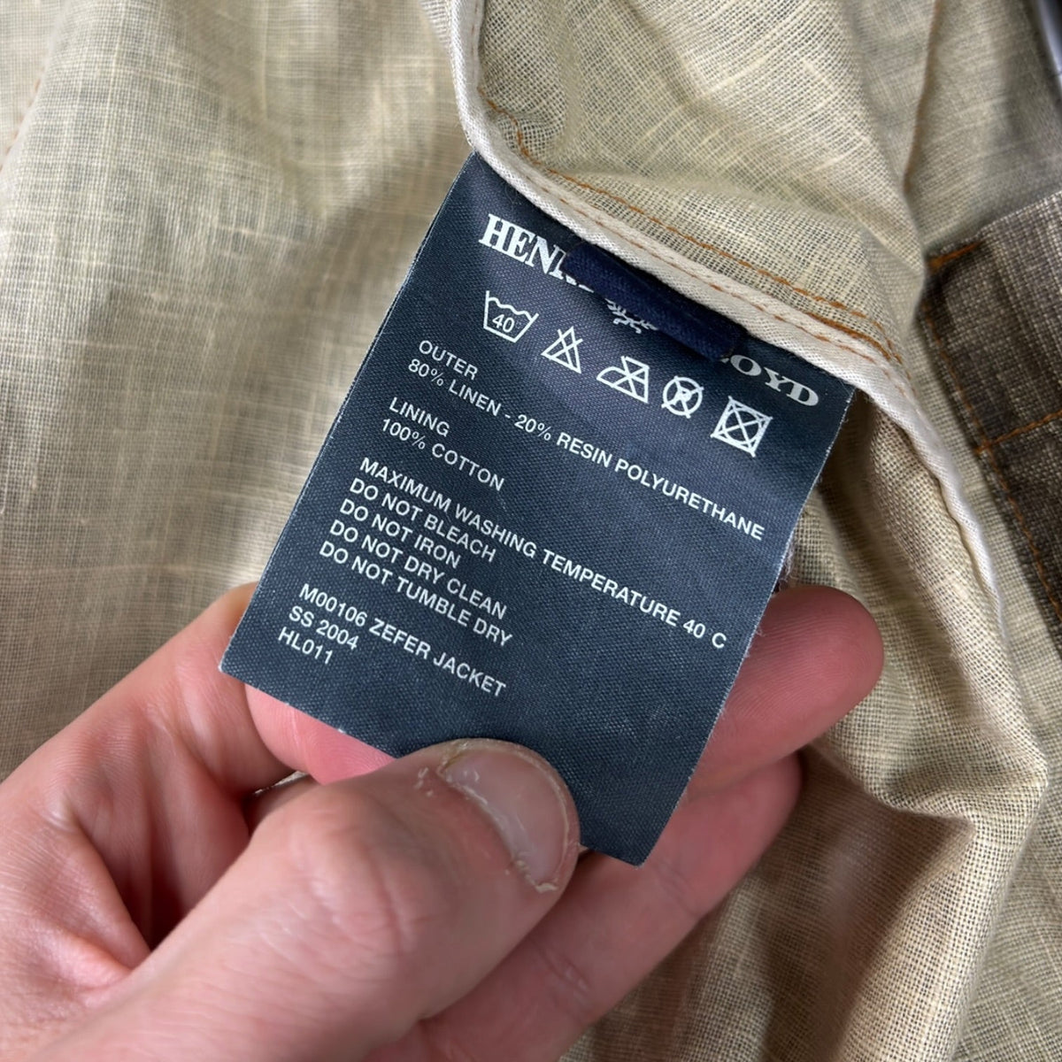 Henri Lloyd 00’s Linen Waxed Jacket XL | XL, Multicoloured
