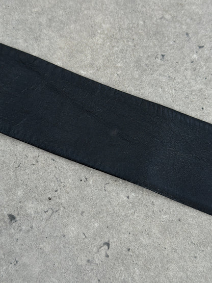 Vintage 1990s Square Leather Belt - XS-S