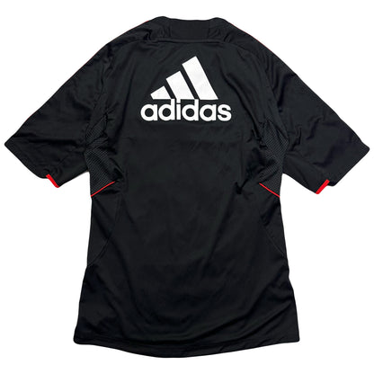 Adidas AC Milan 2010/11 Shirt In Black & Red ( S )
