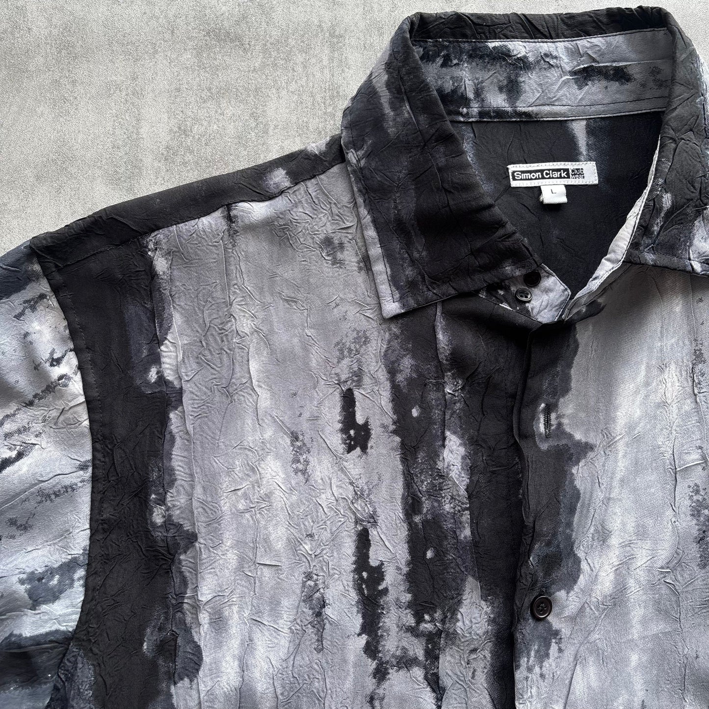 VINTAGE PAINT SHIRT | O/S, Black and Grey