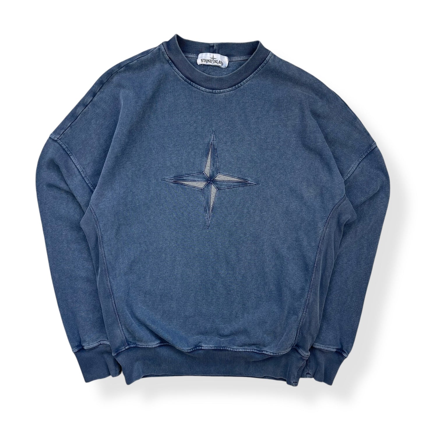 Stone Island Faded Compass Sweatshirt (S) | Default Title, Blue